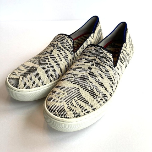 Rothy's Shoes - Rothy's The Sneaker Slip On Womens 6 Sand Tiger Animal Print Shoes‎ Washable